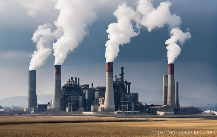 코소보의 에너지 정책 - **Prompt 1: "The Lignite Giants of Kosovo's Past"**
    A gritty, industrial landscape photograph ta...